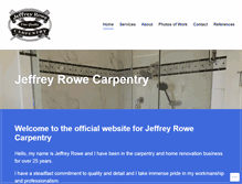 Tablet Screenshot of jeffreyrowecarpentry.com